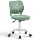 Adjustable Armless Kids Desk Chair with Padded Seat – Light Green, view 2