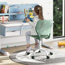 Adjustable Armless Kids Desk Chair with Padded Seat – Light Green, view 5