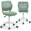 Adjustable Armless Kids Desk Chair with Padded Seat – Light Green, view 7