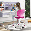 Adjustable Armless Kids Desk Chair with Padded Seat – Pink, view 1