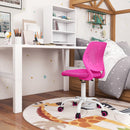Adjustable Armless Kids Desk Chair with Padded Seat – Pink, view 8