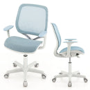Adjustable Kids Mesh Desk Chair with Armrests – Blue, view 4