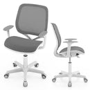 Adjustable Kids Mesh Desk Chair with Armrests – Grey, view 4