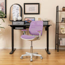 Adjustable Kids Mesh Desk Chair with Armrests – Purple, view 6