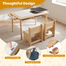 Adjustable Kids Sensory Table with Two Chairs – paper roll and side hooks