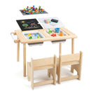 Adjustable Kids Sensory Table with Two Chairs – table with two chairs and removable panels