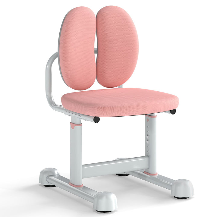 Adjustable Kids Study Chair with Padded Split Backrest – Pink study chair hero