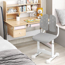 Adjustable Kids Study Chair with Perforated Split Back – Grey, view 2
