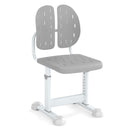 Adjustable Kids Study Chair with Perforated Split Back – Grey, view 3
