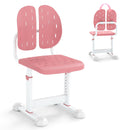 Adjustable Kids Study Chair with Perforated Split Back – Pink, view 4
