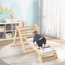 Child using the grip ramp with supervision