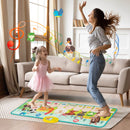 Animal Sounds Floor Piano Mat with 10 Keys: floor play with an adult