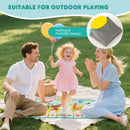 Animal Sounds Floor Piano Mat with 10 Keys: folded mat and outdoor use