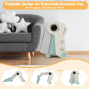 Astronaut Folding Toddler Slide with Climbing Steps – folding sequence and storage position
