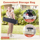 Playpen storage bag and packed storage examples