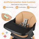 Coffee and Black removable artificial-leather cushion