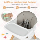 Light Grey removable artificial-leather cushion