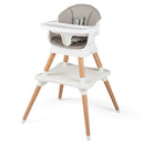 Light Grey high chair with square table base