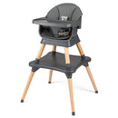 Dark Grey high chair with square table base