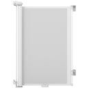 White retractable mesh gate, up to 140 cm version