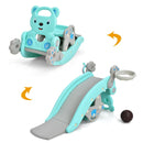 Bear Rocker and Slide with Basketball and Ring Toss, Blue, view 5