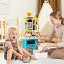Blue Play Kitchen with 95 Accessories and Water Play in Blue, view 2