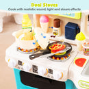 Blue Play Kitchen with 95 Accessories and Water Play in Blue, view 6