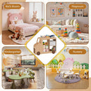 Car-Shaped Kids Bookcase with Soft-Toy Storage and Drawer – Natural product view 9