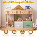 Castle Kids Bookcase with Soft-Toy Storage and Drawers – Four storage areas