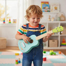 Children’s 53 cm Wooden Ukulele with Nylon Strings, Ages 3+ – child holding the ukulele
