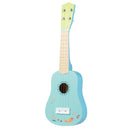Children’s 53 cm Wooden Ukulele with Nylon Strings, Ages 3+ – complete light blue wooden ukulele