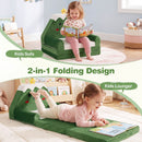 Christmas Tree Toddler Flip-Out Sofa and Lounger – fold-out seat in use