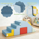 Convertible Foam Climber with Slide, Tunnel and Chair – stitching and connecting fasteners