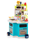 Corner Play Kitchen with 113 Accessories, Lights and Water Play in Blue, view 3