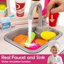 Corner Play Kitchen with 113 Accessories, Lights and Water Play in Pink, view 7