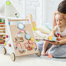 Wooden Baby Push Walker with Activity Toys, view 5