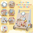 Wooden Baby Push Walker with Activity Toys, view 6