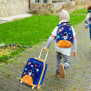 Navy astronaut luggage and backpack set, view 1