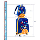 Navy astronaut luggage and backpack set, view 4