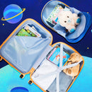 Navy astronaut luggage and backpack set, view 6