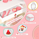 White watermelon-pattern kids vanity and stool, view 5
