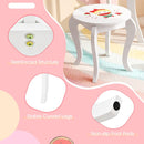 White watermelon-pattern kids vanity and stool, view 9