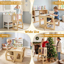 Natural folding toddler learning tower, view 10