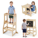 Natural folding toddler learning tower, view 4