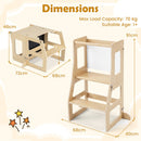 Natural folding toddler learning tower, view 5