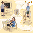 Natural folding toddler learning tower, view 8