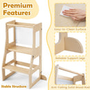 Natural folding toddler learning tower, view 9