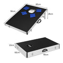 Cornhole board dimensions and joined folded case dimensions
