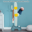 Cactus activity stand used as a clothes rack; decorative items are not included