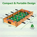 Reversible tabletop game dimensions: 69 cm long, 35 cm wide, 10 cm high and 3.5 kg net weight